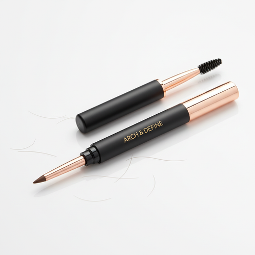 Eyebrow pencil with spoolie brush