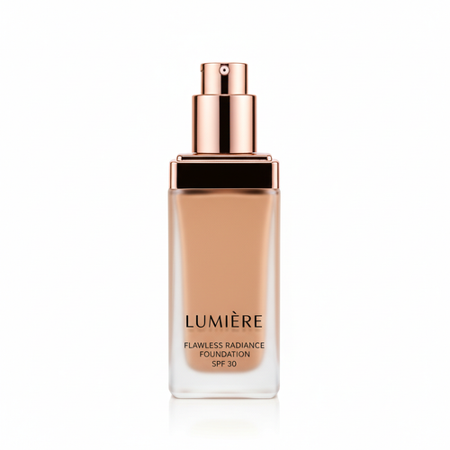 Premium foundation bottle with pump dispenser