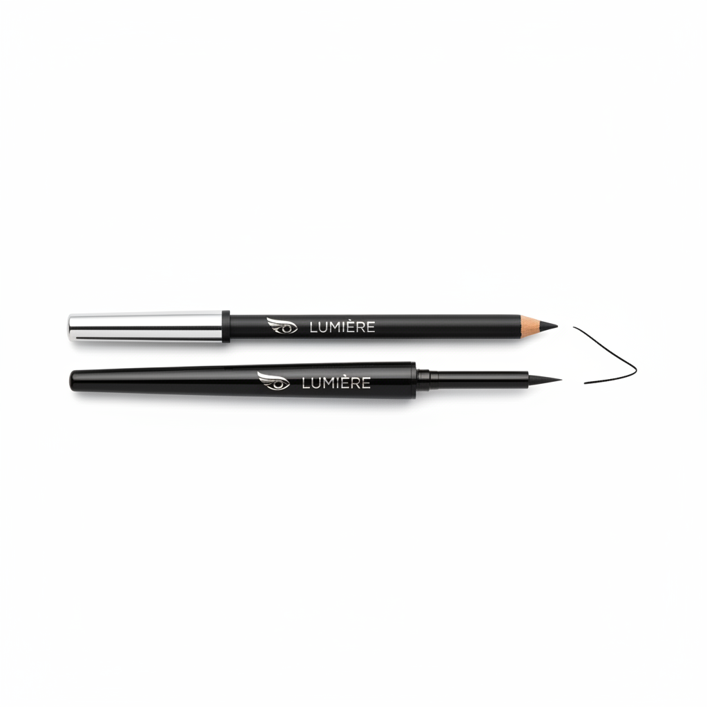 Sleek eyeliner pencil and liquid eyeliner pen